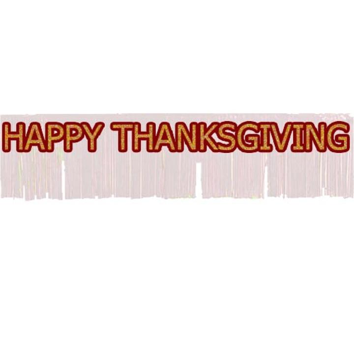 8ft. Happy Thanksgiving Fringe Banner