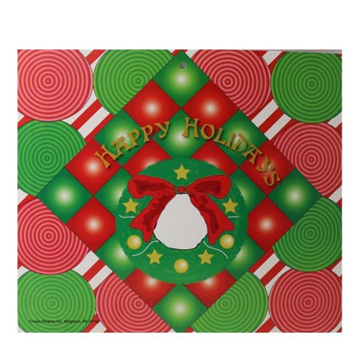 Happy Holidays Wreath Poster