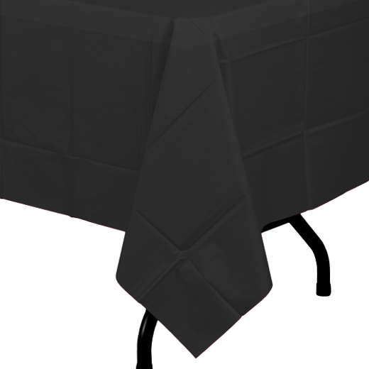 Alternate image of Black Plastic Table Cover (Case of 48)