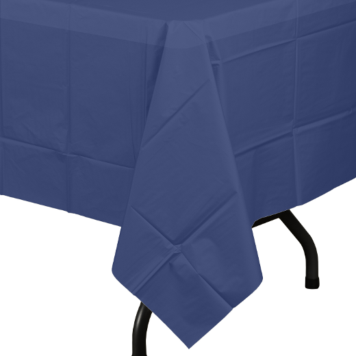 Alternate image of Navy Blue plastic table cover(Case of 48)