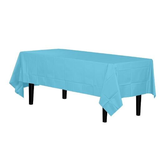 Light Blue plastic table cover