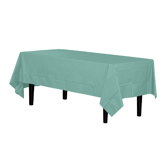 Main image of Light Mint plastic table cover(Case of 48)