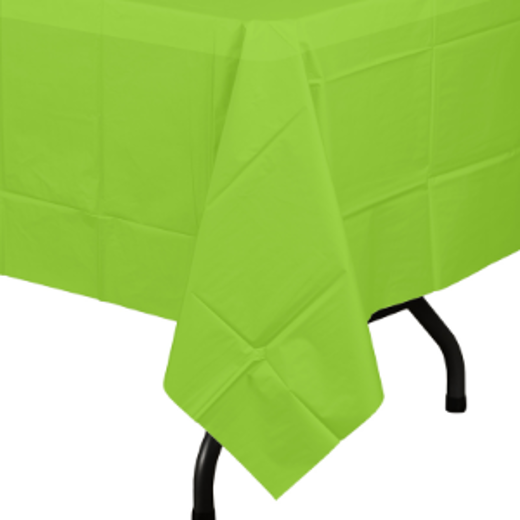 Alternate image of Lime Green plastic table cover (Case of 48)