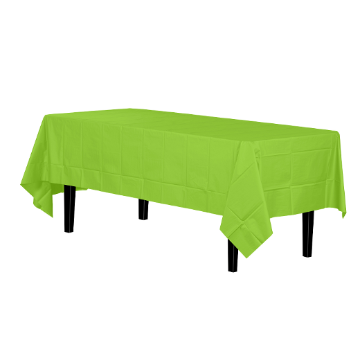 Main image of Lime Green plastic table cover (Case of 48)