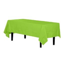 Lime Green plastic table cover