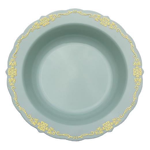 Main image of 5 oz. Robin Blue Victorian Design Bowls - 20 ct.