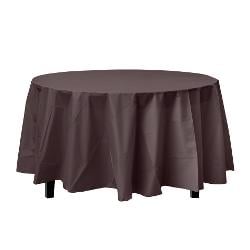Round Brown Table Cover
