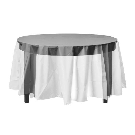 Main image of Clear Round plastic table cover (Case of48)