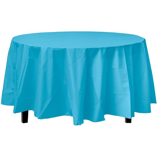 Alternate image of *Premium* Round Turquoise table cover (Case of 96)