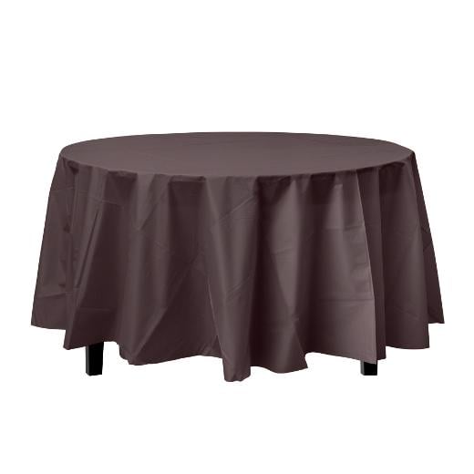 Main image of *Premium* Round Brown table cover (Case of 96)