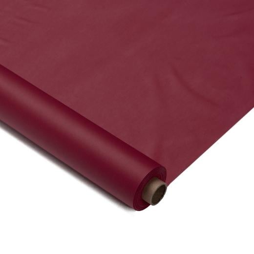 Main image of 40 In. x 100 Ft. Burgundy Table Roll