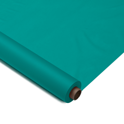 Main image of 40 In. x 100 Ft. Teal Table Roll