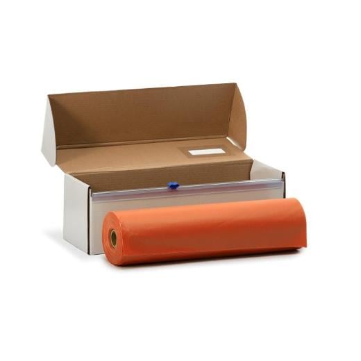 54 In. X 100 Ft. Select A Size Table Cover - Orange - Case of 6