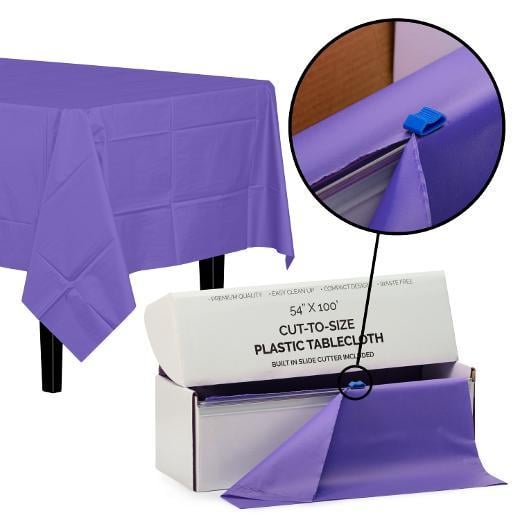 Alternate image of 54 In. X 100 Ft. Select A Size Table Cover-Purple - Case of 6