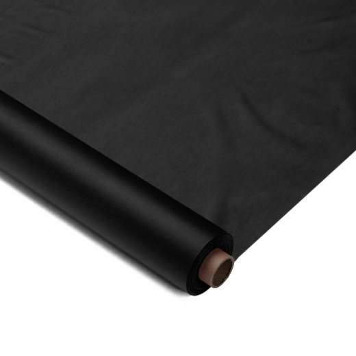 Main image of 40in. x 300ft. Premium Black Plastic Banquet Rolls (Case 4)