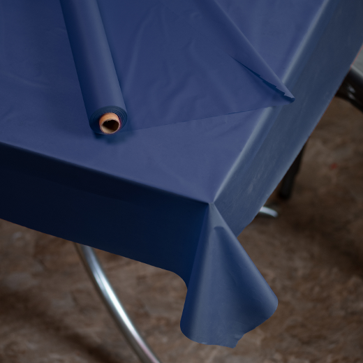 Alternate image of 40 In. X 300 Ft. Premium Navy Blue Table Roll