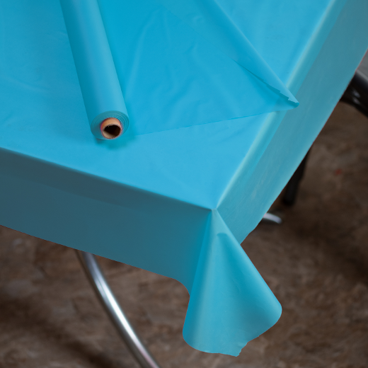 Alternate image of 40 In. X 300 Ft. Premium Turquoise Table Roll