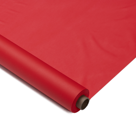 Main image of 40in. x 300ft. Premium Red Plastic Banquet Rolls (Case 4)