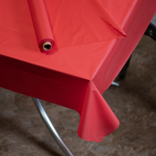 Alternate image of 40 In. X 300 Ft. Premium Red Table Roll