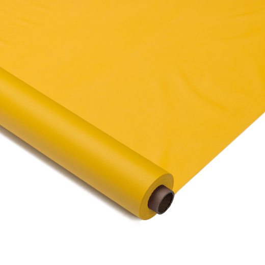 Main image of 40in. x 300ft. Premium Yellow Plastic Banquet Rolls (Case 4)