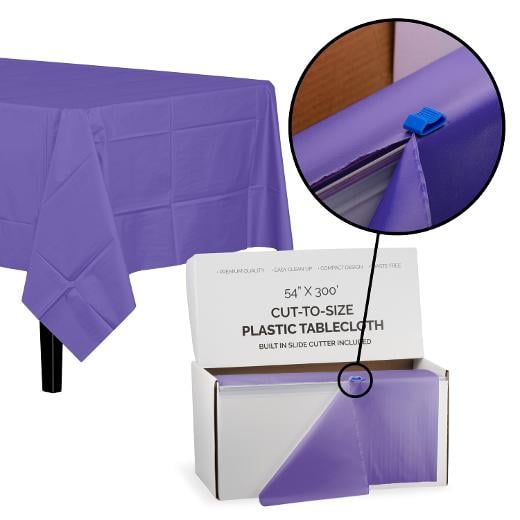 Alternate image of 54 In. X 300 Ft. Select A Size Table Cover-Purple