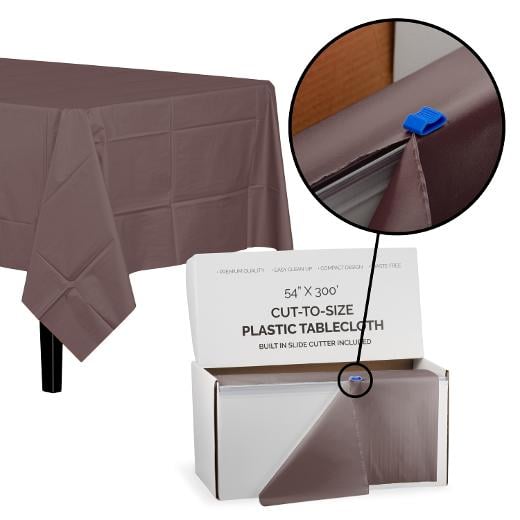Alternate image of 54 In. X 300 Ft. Select A Size Table Cover-Brown