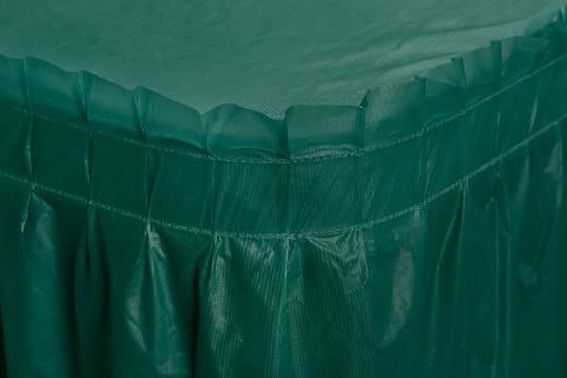 Alternate image of Dark Green Plastic Table Skirt
