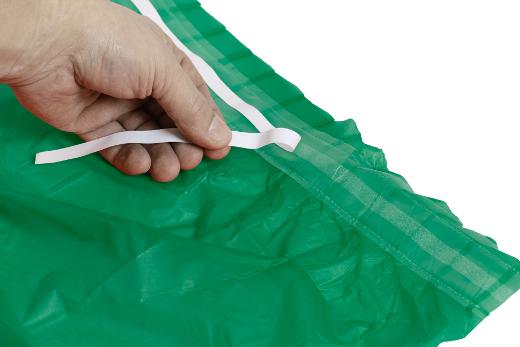 Alternate image of Emerald Green Plastic Table Skirt