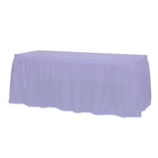 Main image of Lavender Plastic Table Skirt
