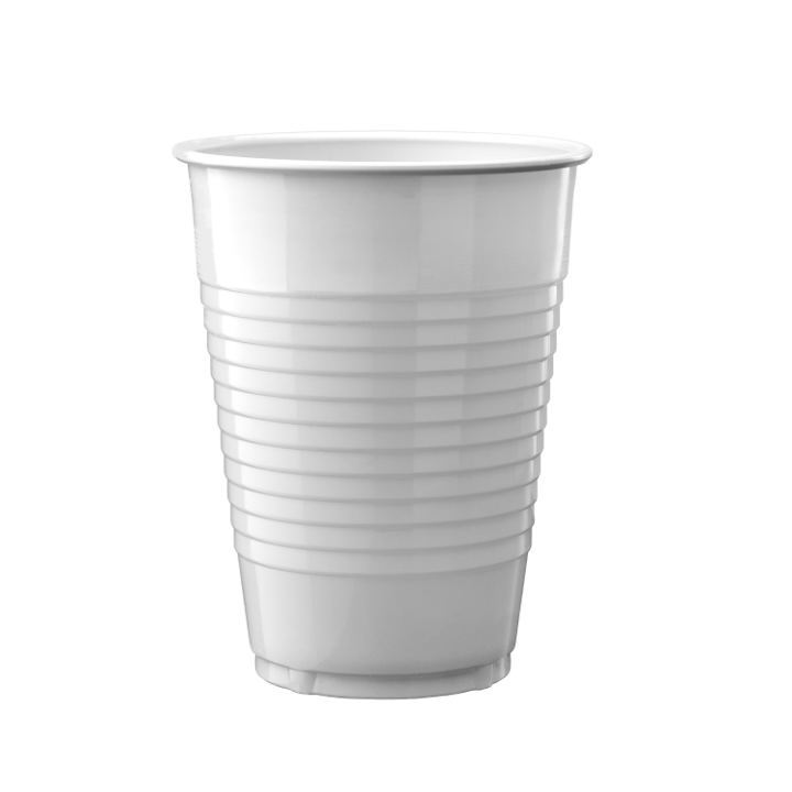 3 Oz. White Plastic Cups - 80 Ct.