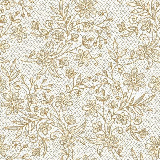 Alternate image of Gold Floral Table Cover