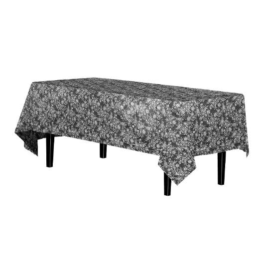 Alternate image of White Floral Table Cover