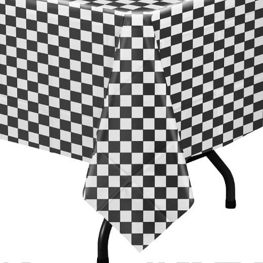 Alternate image of Black/White Checkered Table Cover