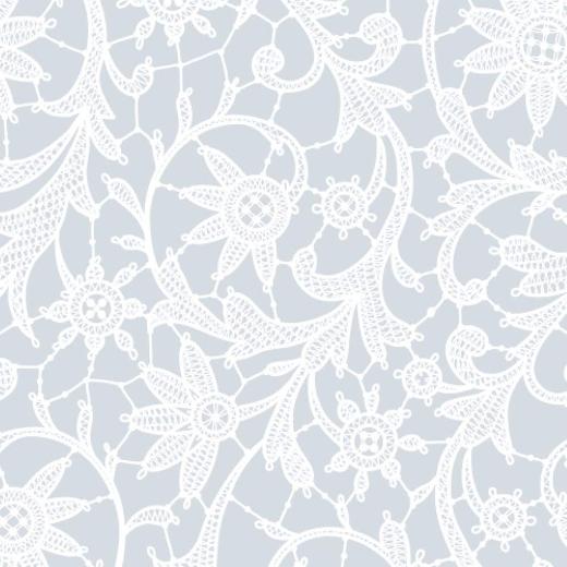 Alternate image of Round White Lace Table Cover