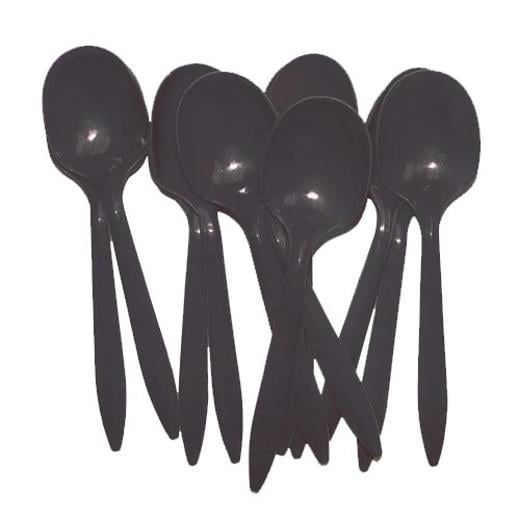 Main image of Black Plastic Spoons (48)
