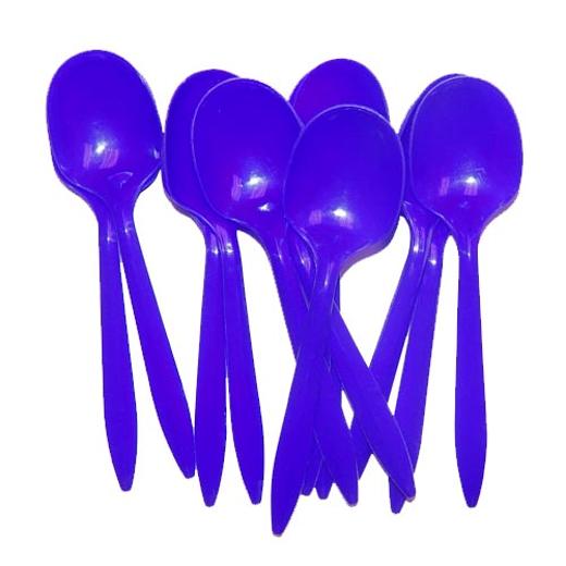 Main image of Dark Blue Plastic Spoons (48)