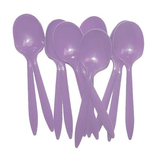 Alternate image of Lavender Plastic Spoons (48)