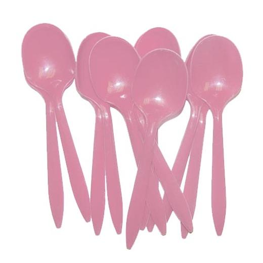 Alternate image of Pink Plastic Spoons (48)