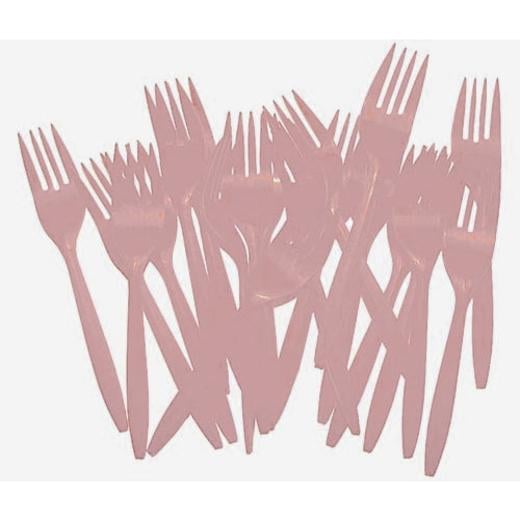 Pink Plastic Forks (48)