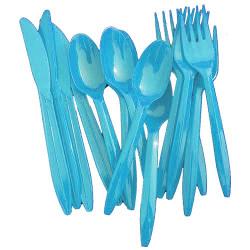Turquoise Cutlery Combo Pack - 48 Ct.