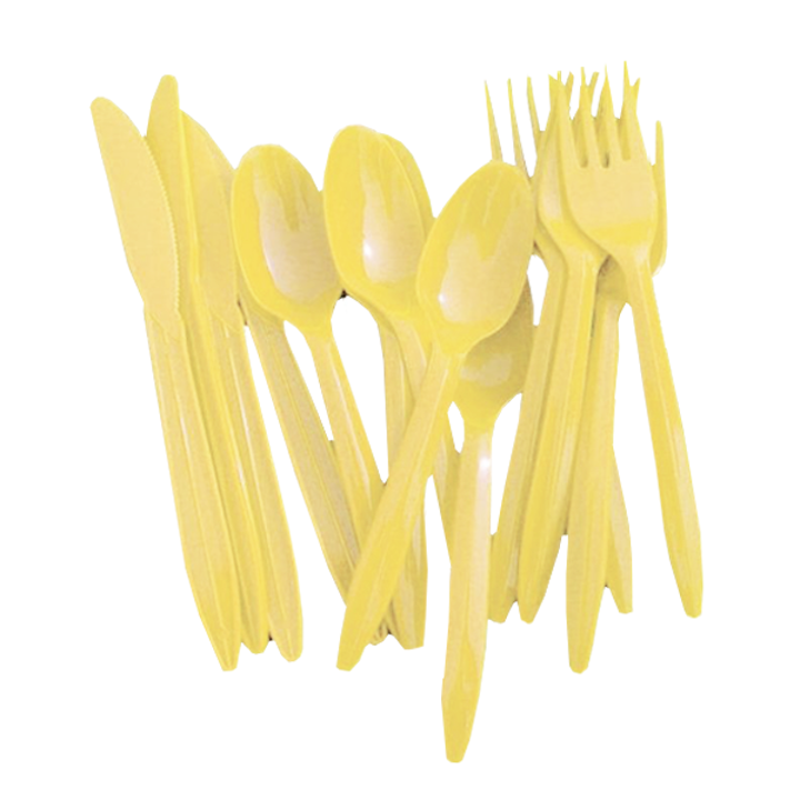Light Yellow Cutlery Combo Pack - 48 Ct.