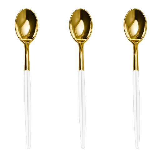 Main image of Trendables Spoons White/Gold - 20 Ct.