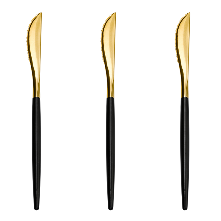 Trendables Knives Black/Gold - 20 Ct.