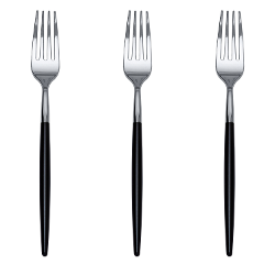 Trendables Forks Black/Silver - 20 Ct.