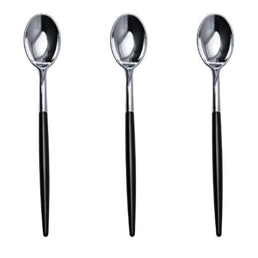 Main image of Trendables Spoons Black/Silver - 20 Ct.