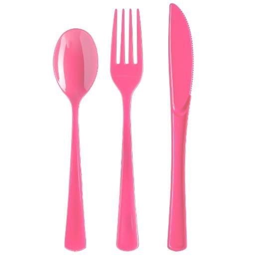 Cerise Cutlery Combo Pack - 24 Ct.