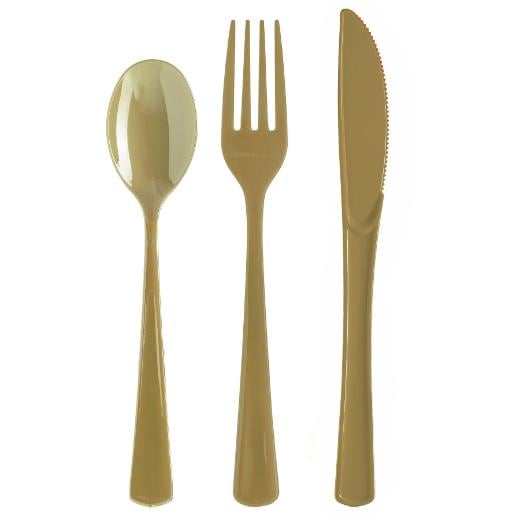 Main image of Gold Cutlery Combo Pack - 24 Ct.