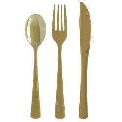 Gold Cutlery Combo 24 Count