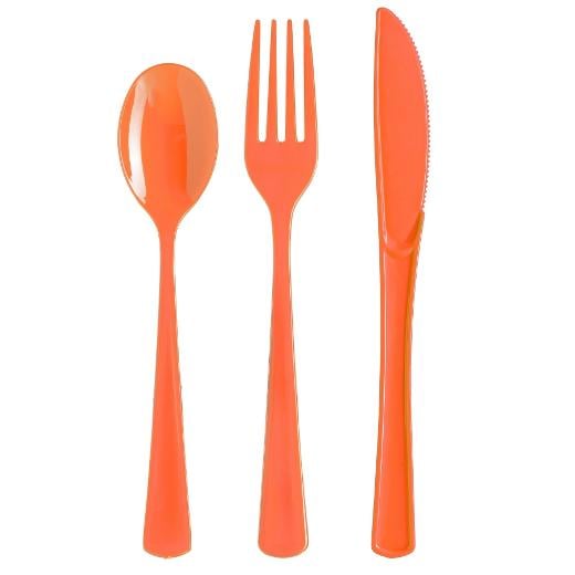 Orange Cutlery Combo Pack - 24 Ct.