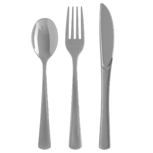 Main image of Silver Cutlery Combo Pack - 24 Ct.